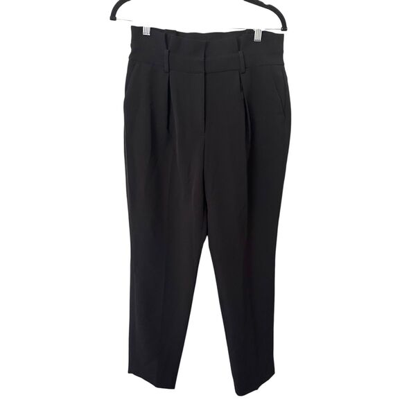 WHITE‎ HOUSE BLACK MARKET The Tapered Ankle Trouser Black Sz 4 - Picture 1 of 5